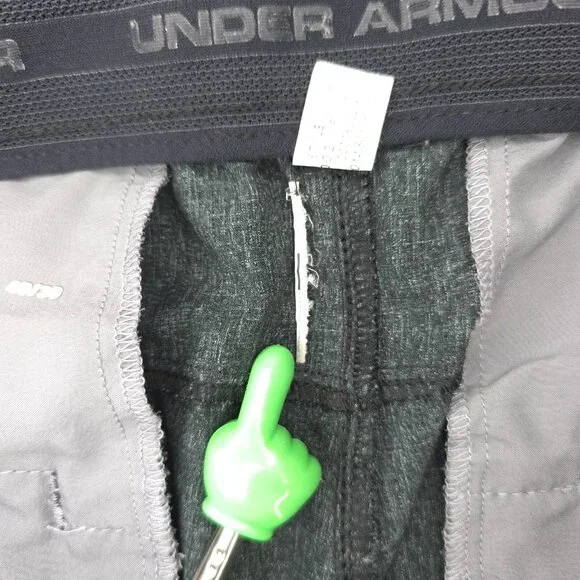 Under Armour Golf Pants Mens 40x30 Gray Vented Showdown Performance Stretch - Picture 4 of 12